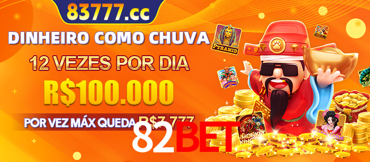 Banner do programa de recompensas Recomende para amigos do 82bet, detalhando os bônus por convidar amigos, com prêmios que chegam a R$288.888.